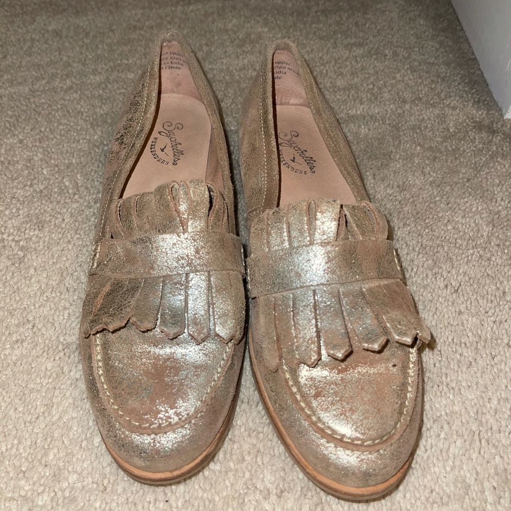 Gold Loafers